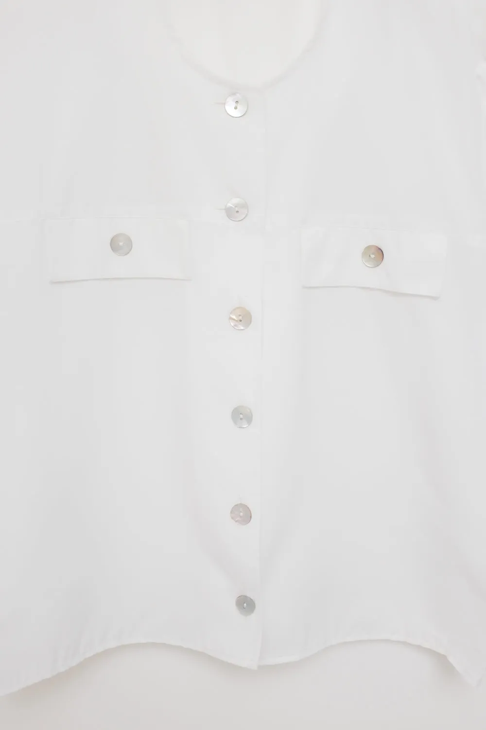 0055_CROP OVERSHIRT WITH MOTHER OF PEARL BUTTONS