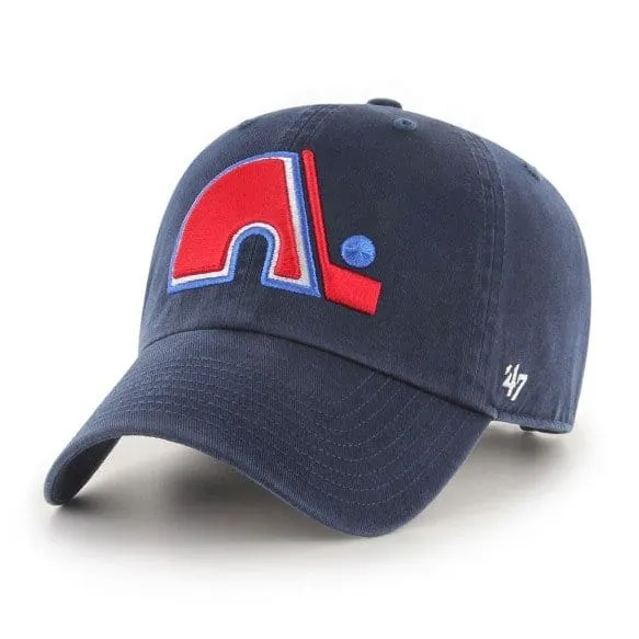 47 Brand NHL Clean Up Adjustable Hat - Quebec Nordiques