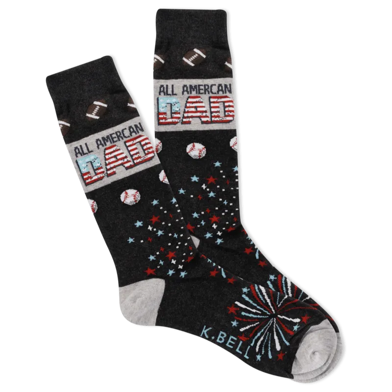 All American Dad Men's Crew Sock