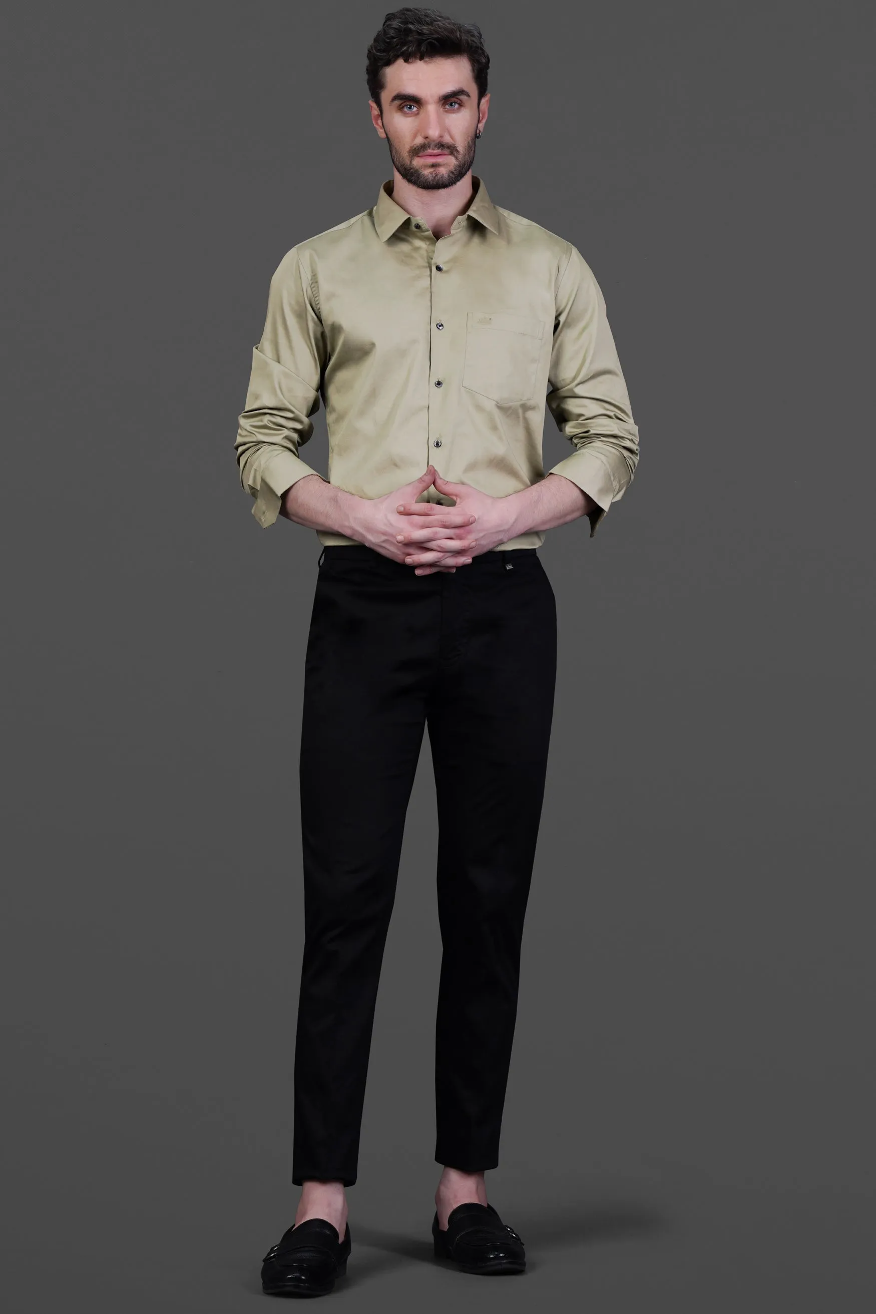 Arrowtown Brown Subtle Sheen Super Soft Premium Cotton Shirt