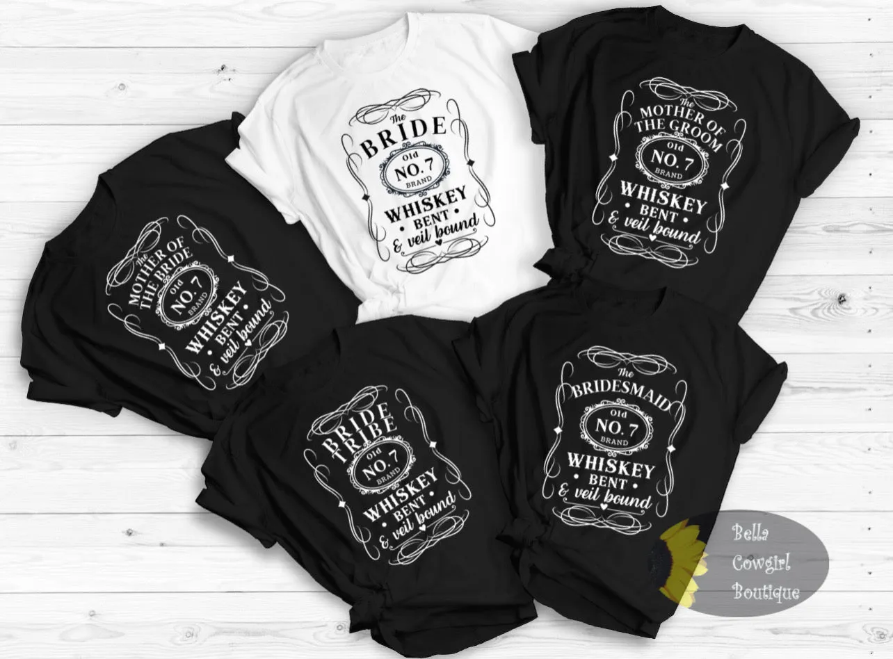 Bachelorette Party Bridal Shower Western Whiskey Women's T-Shirt