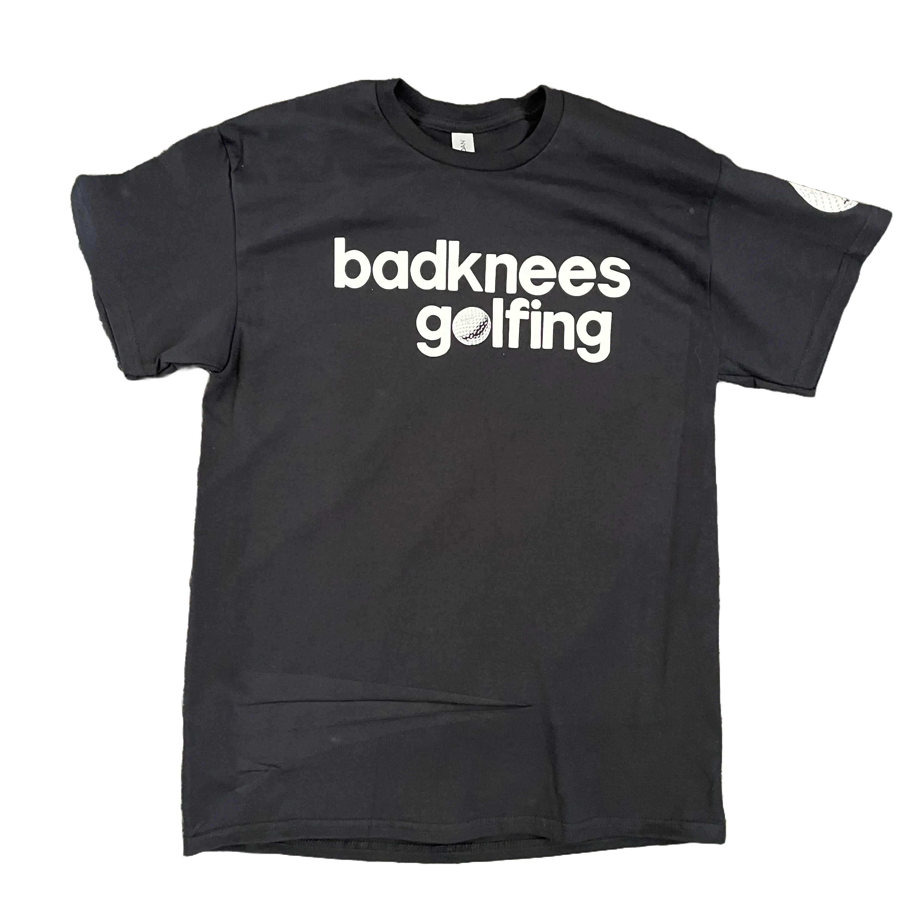 badknees Golfing T-shirt - From The Tips Black