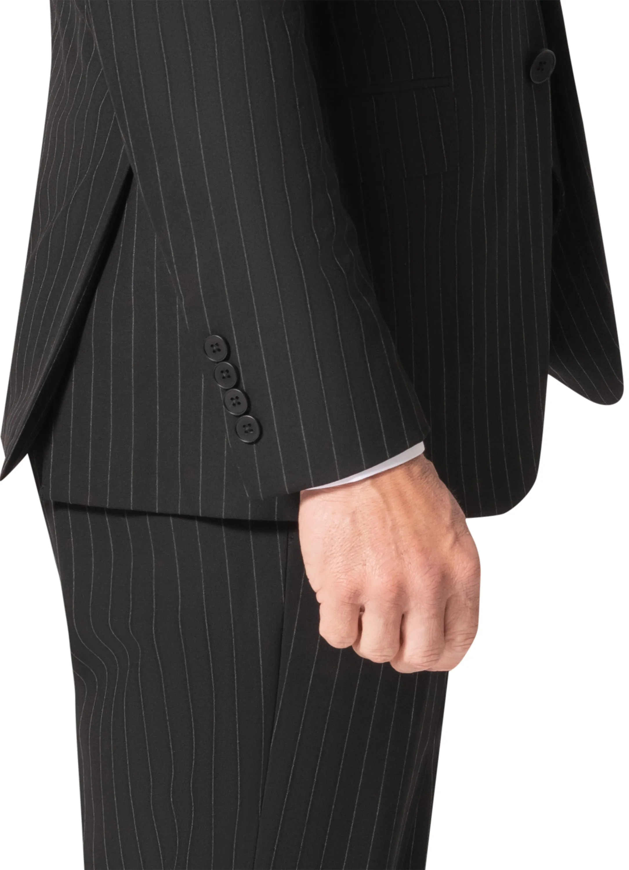 Berragamo BP04K-E32 3PC Slim Suit - Black