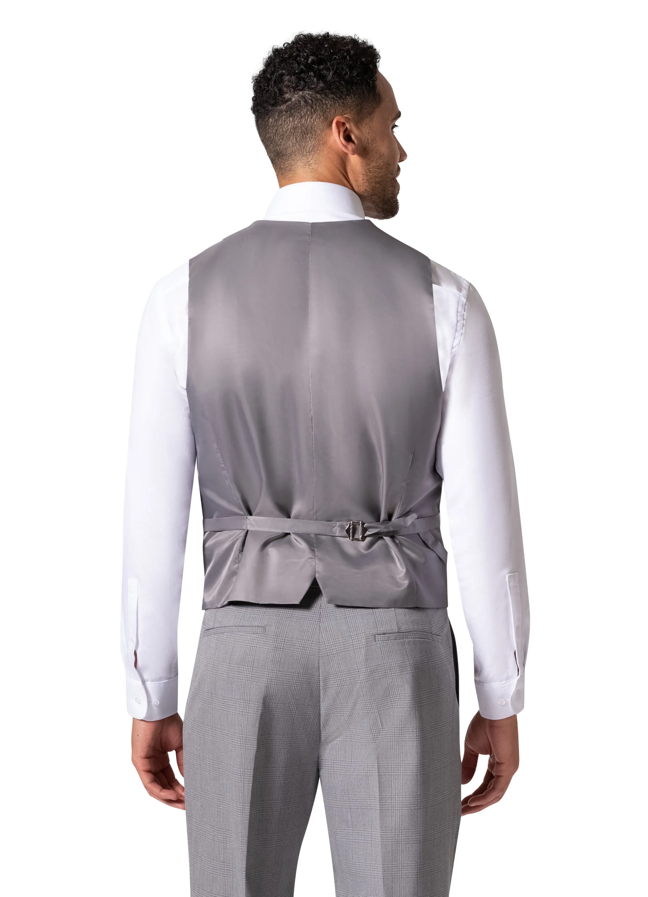 Berragamo BP04KE-07 3PC Notch Slim Suit - Grey