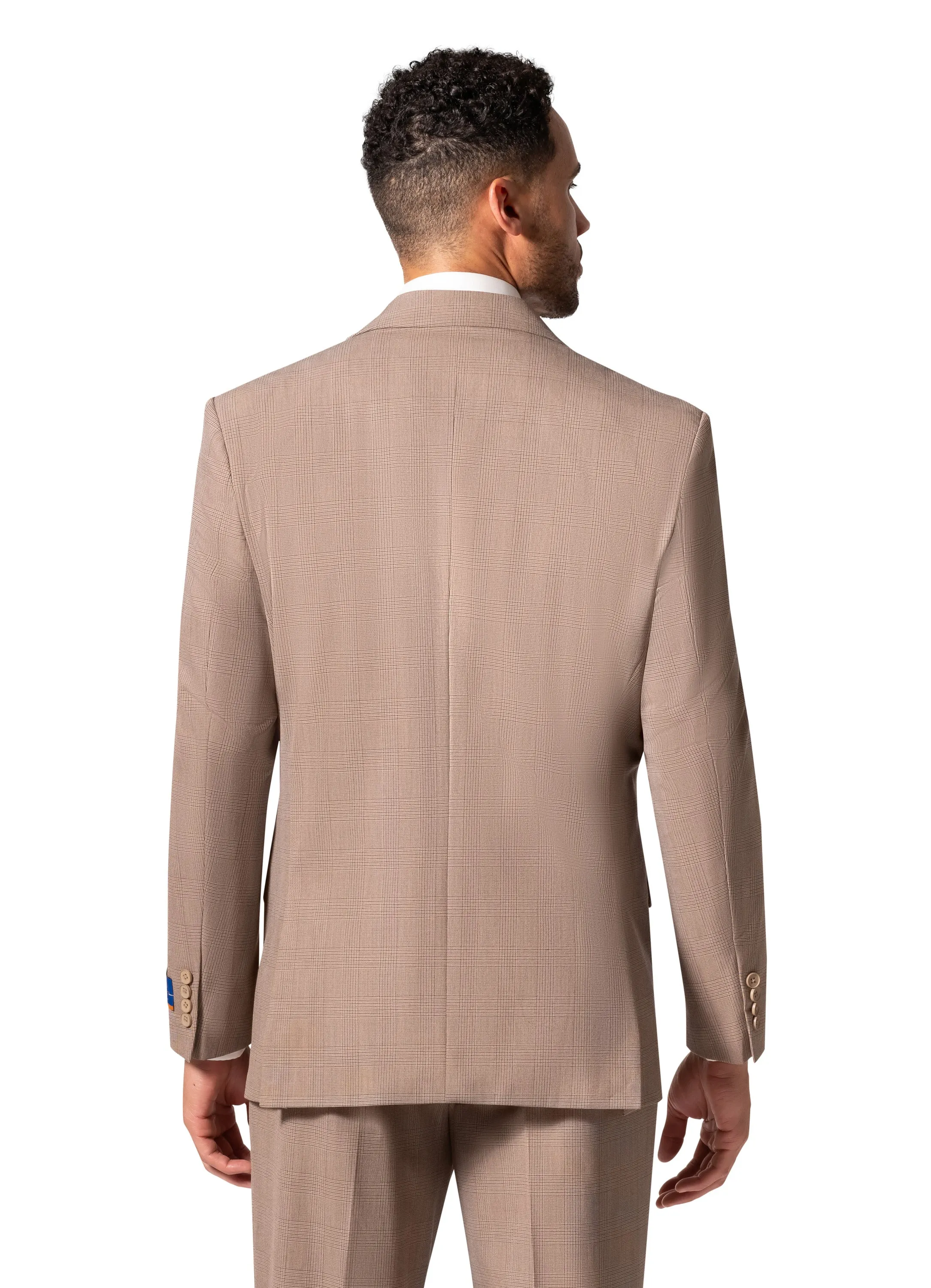 Berragamo BP04KE-07 3PC Notch Slim Suit - Tan