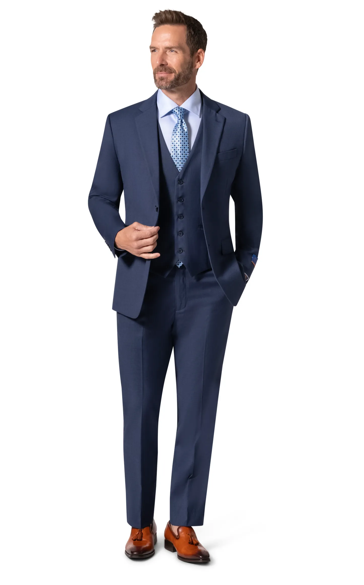 Berragamo MARCO 003 Slim Fit Suit - Blue