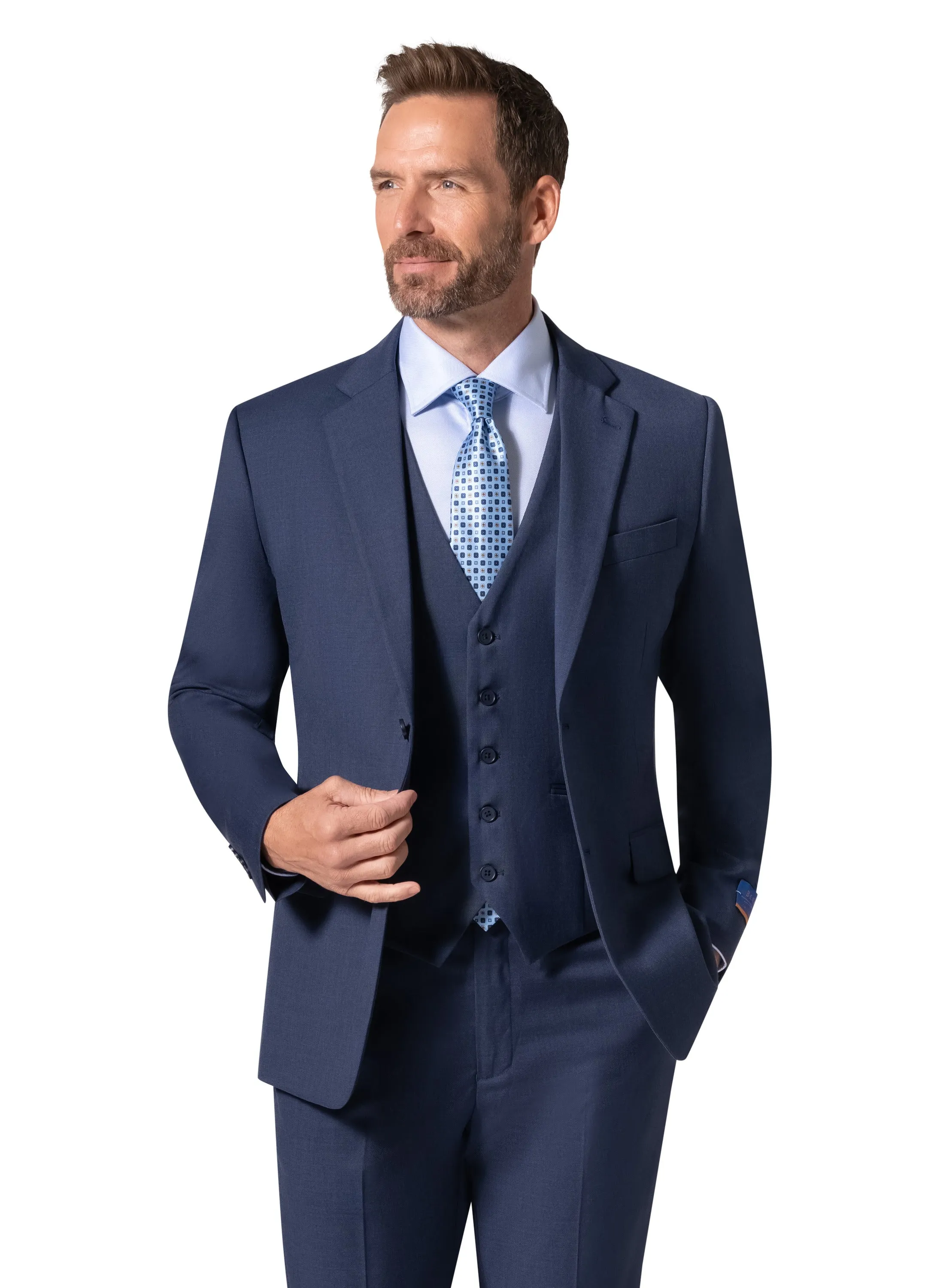 Berragamo MARCO 003 Slim Fit Suit - Blue