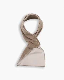 Biscuit & Ecru Cashmere Mini Scarf