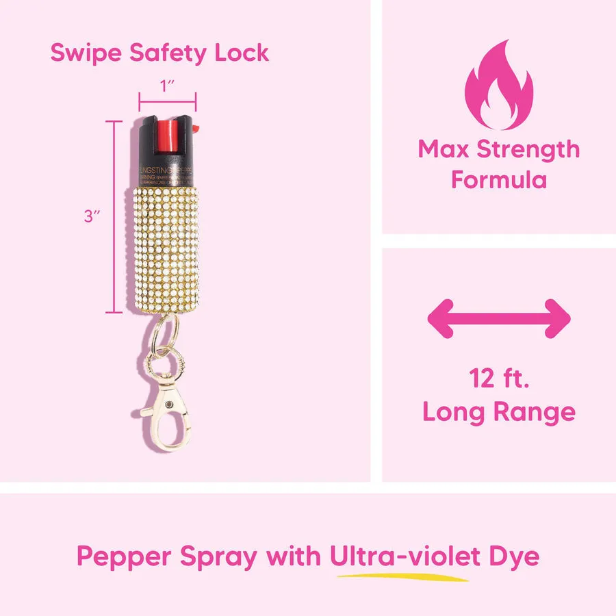 Bling Sting Pepper Spray - Gold