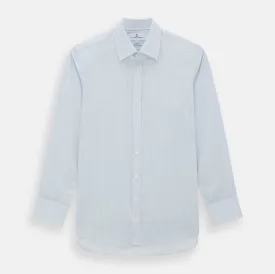 Blue and White Pencil Stripe Cashmerello Mayfair Shirt