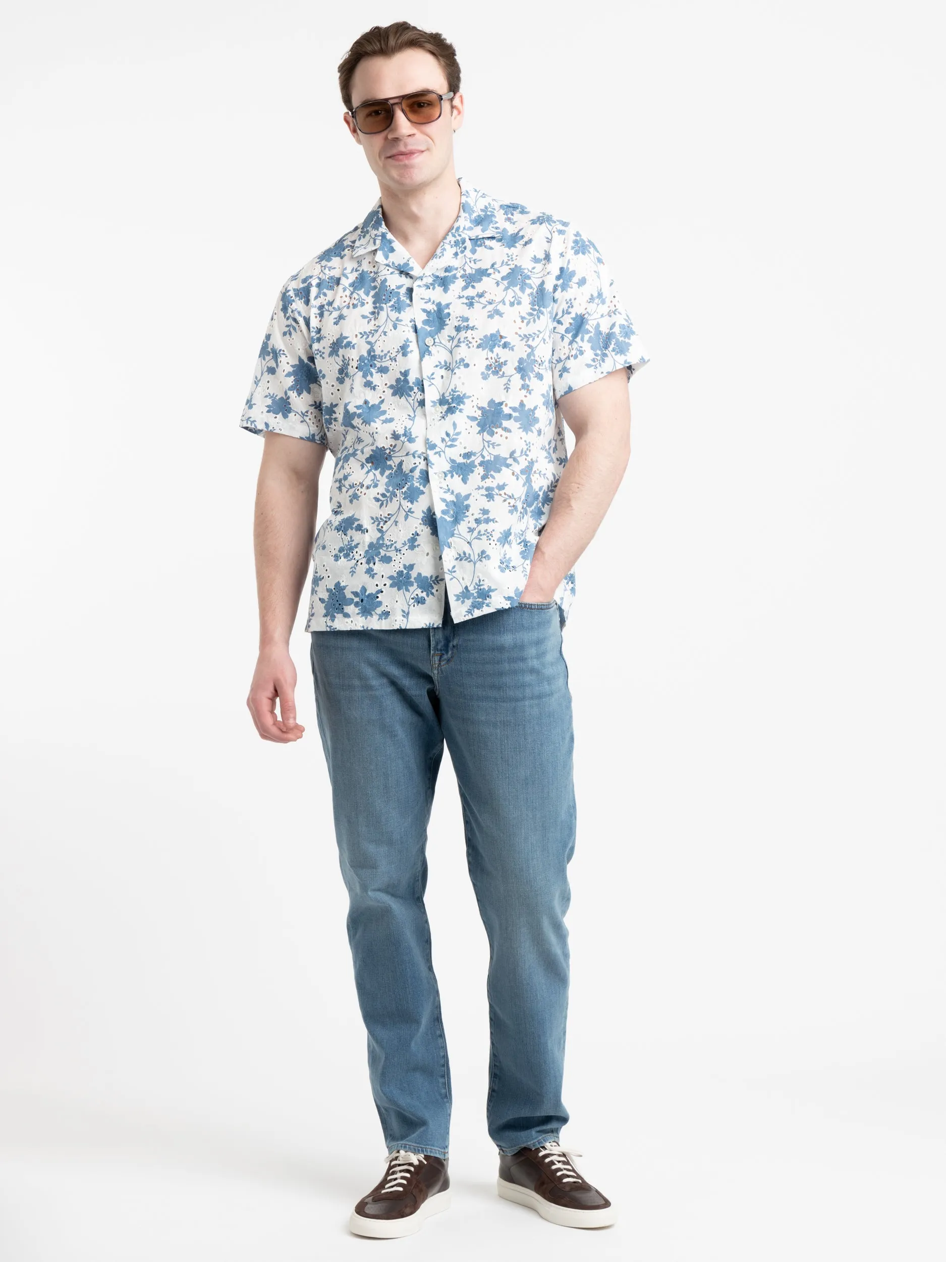 Blue Minho Floral Shirt