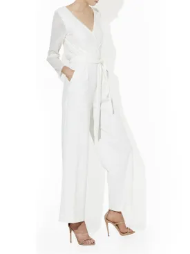 Bogart Ivory Sequin Jumpsuit