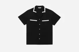 Bowling Shirt ~ Black Silk