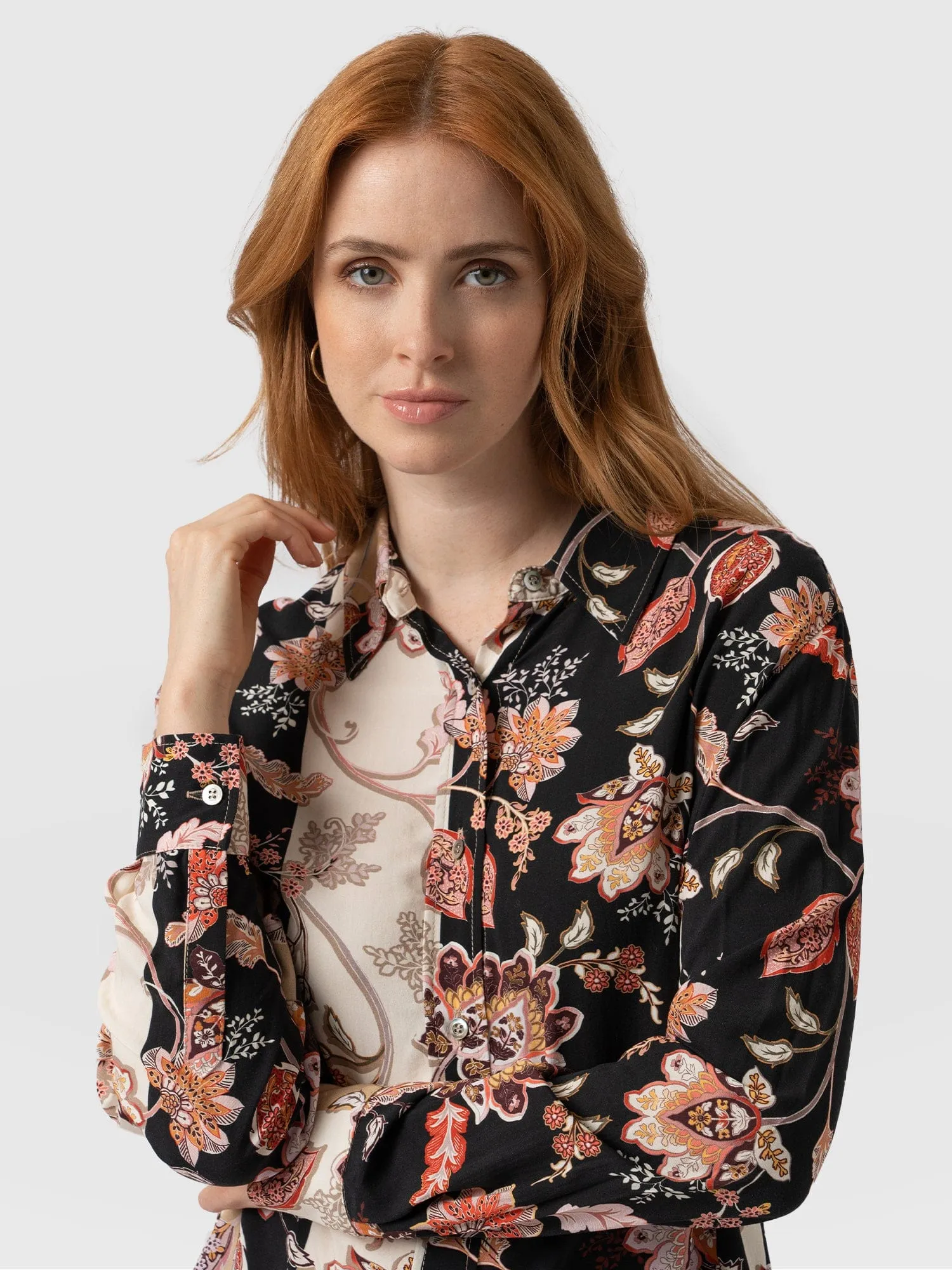 Boyfriend Shirt - Paisley Stripe