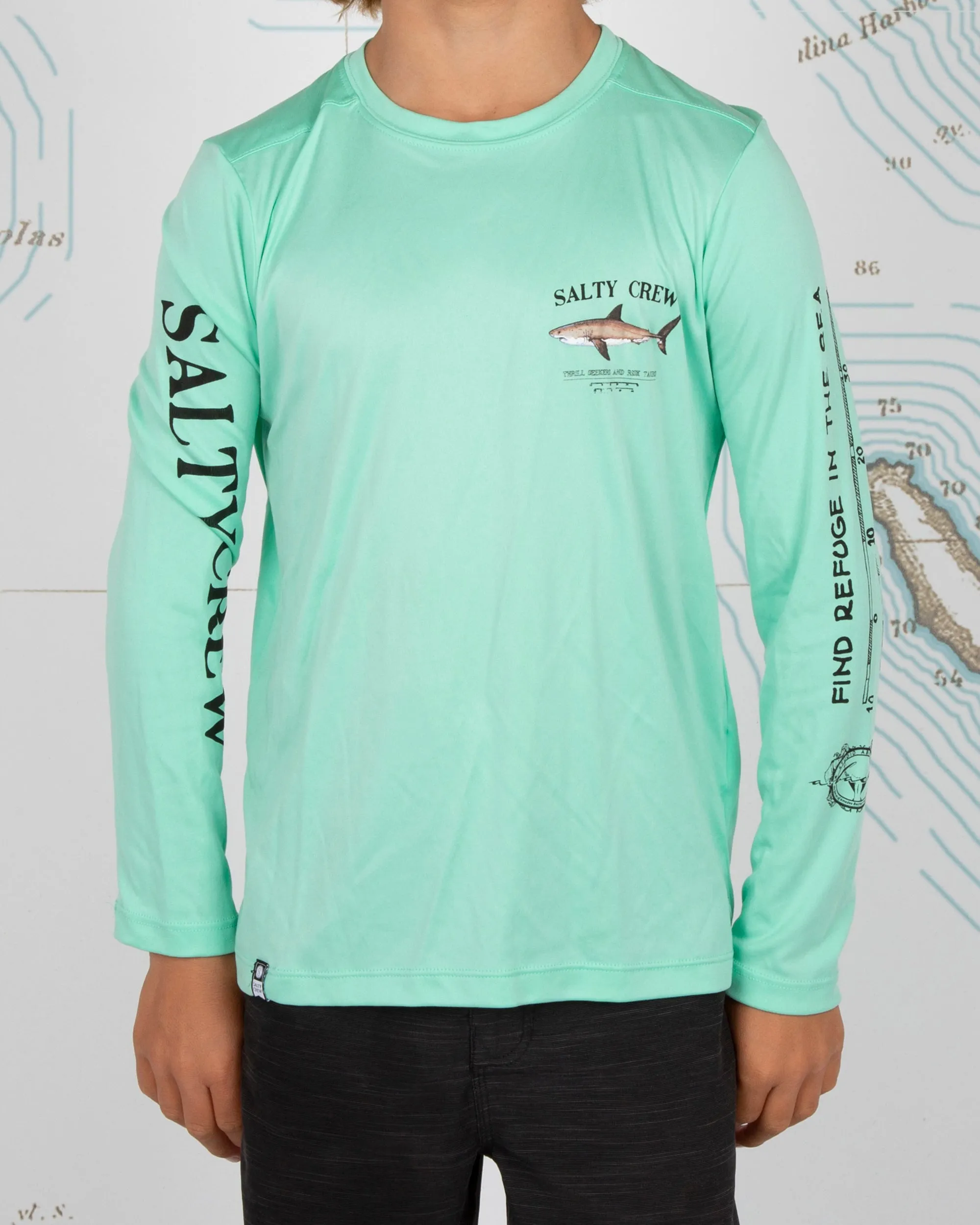 Bruce Boys Seafoam L/S Sunshirt