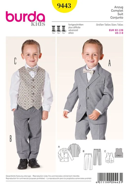 Burda Children's Suit 9443