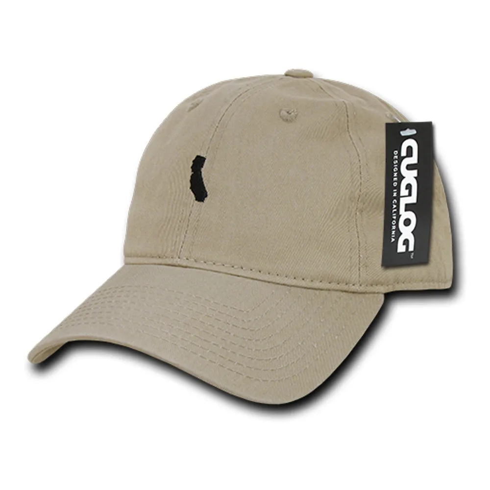 Cali State Dad Hat in Khaki by Cuglog