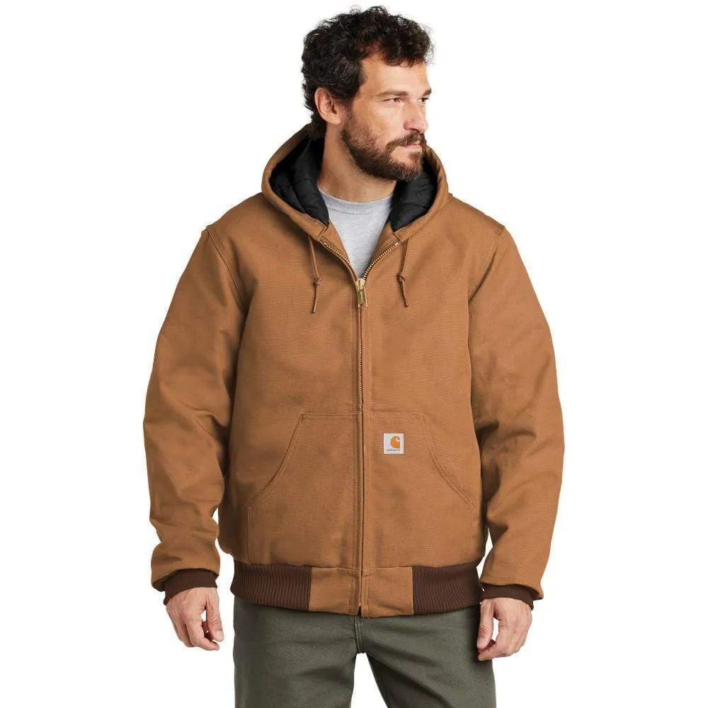 Carhartt - Men's Quilted-Flannel-Lined Duck Loose Fit Active Jac