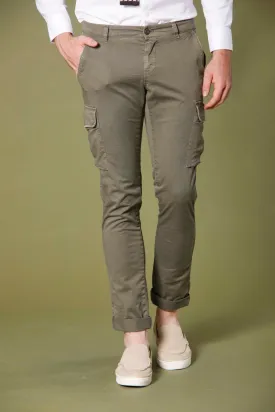 Chile pantalone cargo uomo in twill extra slim ①