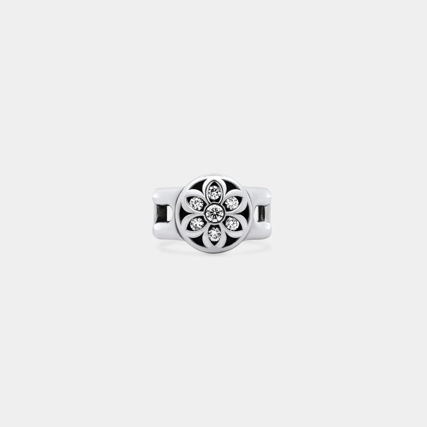 Cigar Band | White Diamonds Rosette