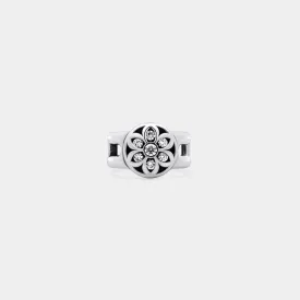 Cigar Band | White Diamonds Rosette