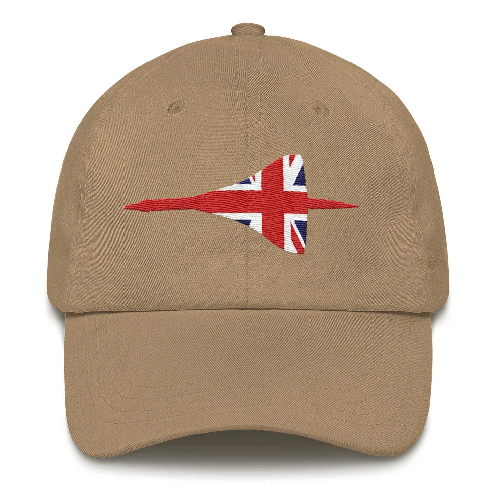 Concorde Silhouette Union Jack Embroidered Dad Cap