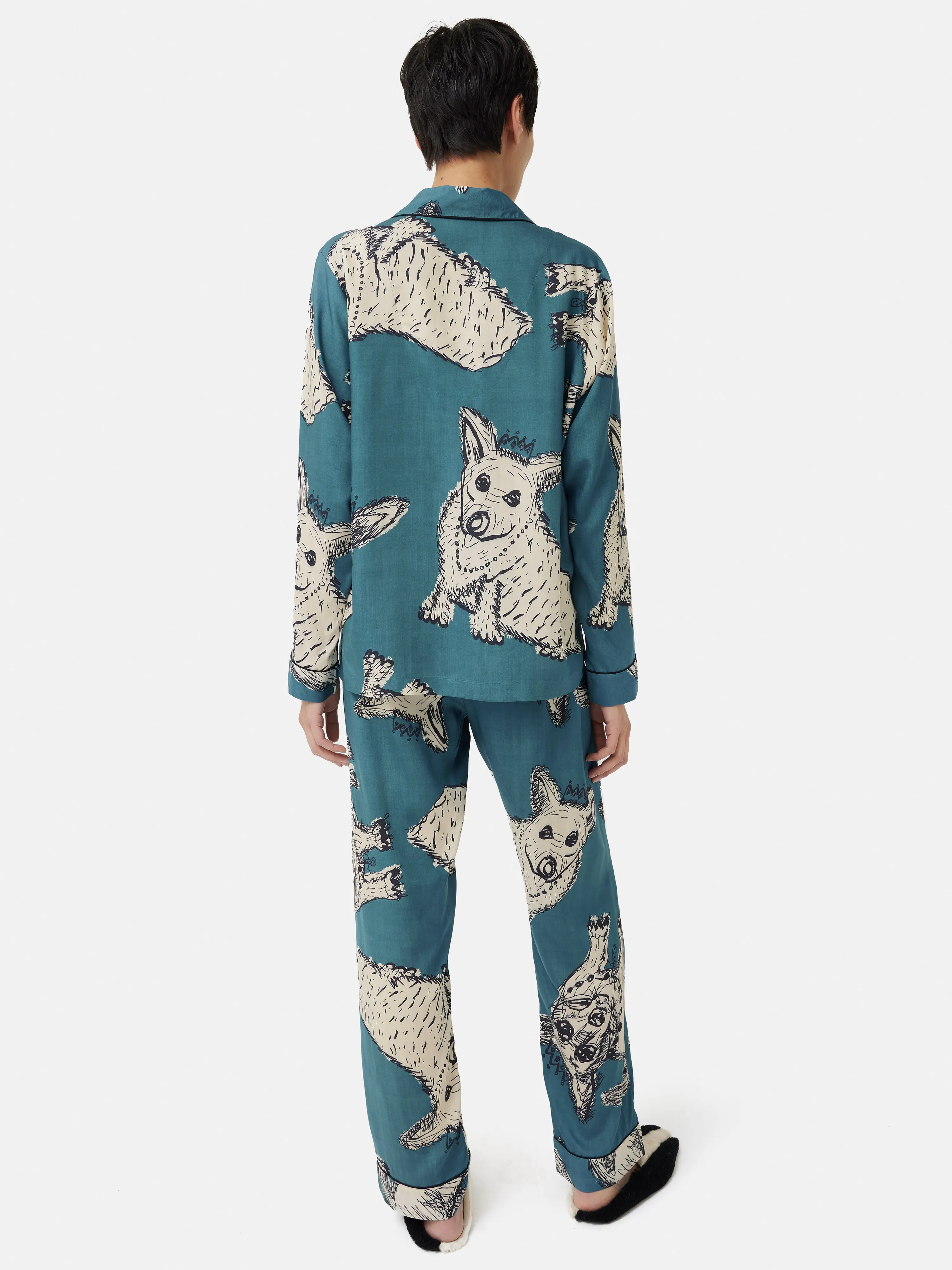 Corgi Modal Pyjama | Blue