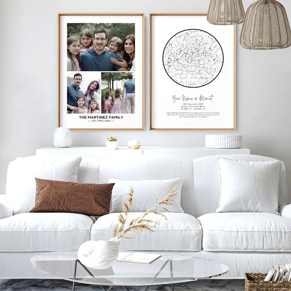 Custom Family Photos | Trio Collage - Art Print