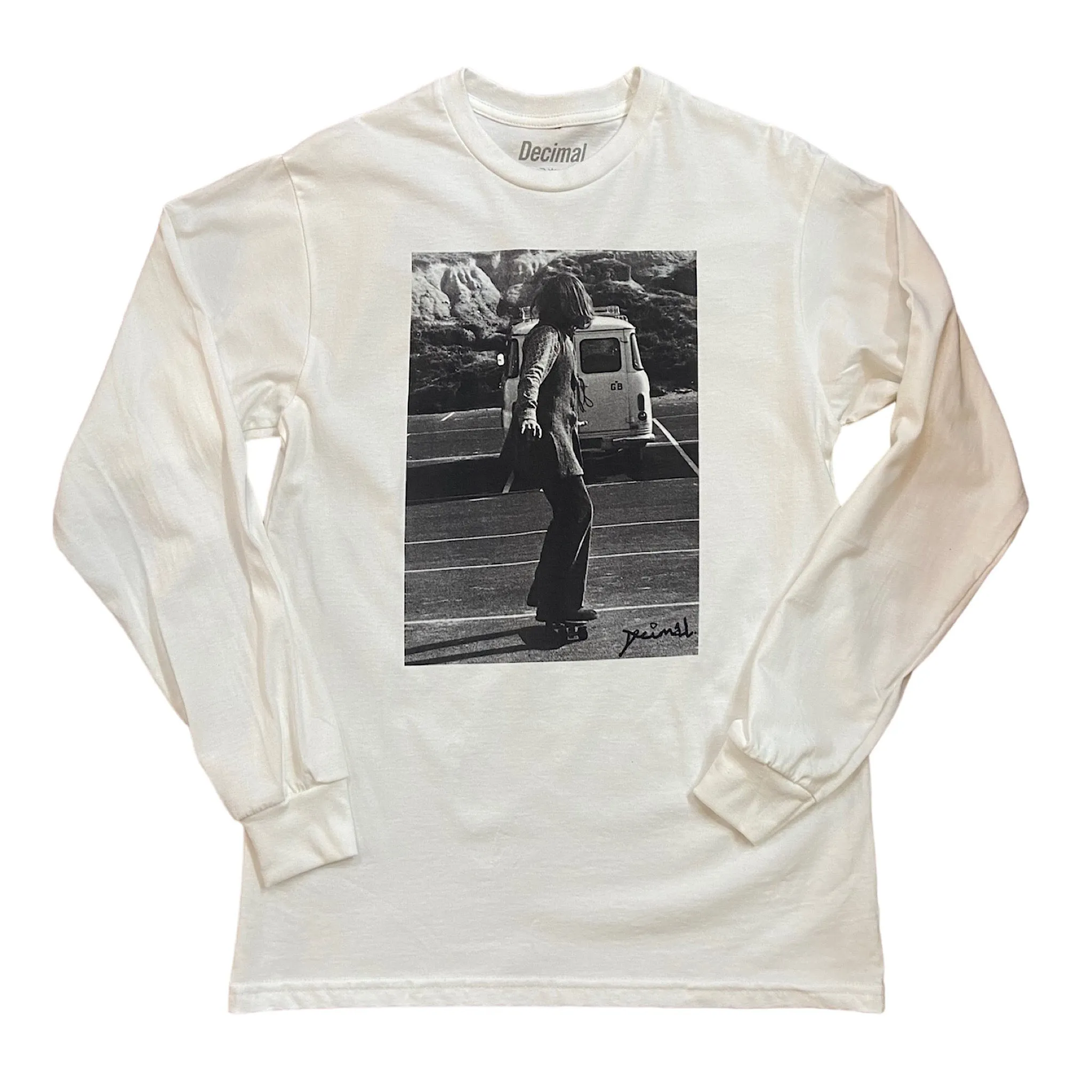 Decimal - 'DAD' L/S T-Shirt - White