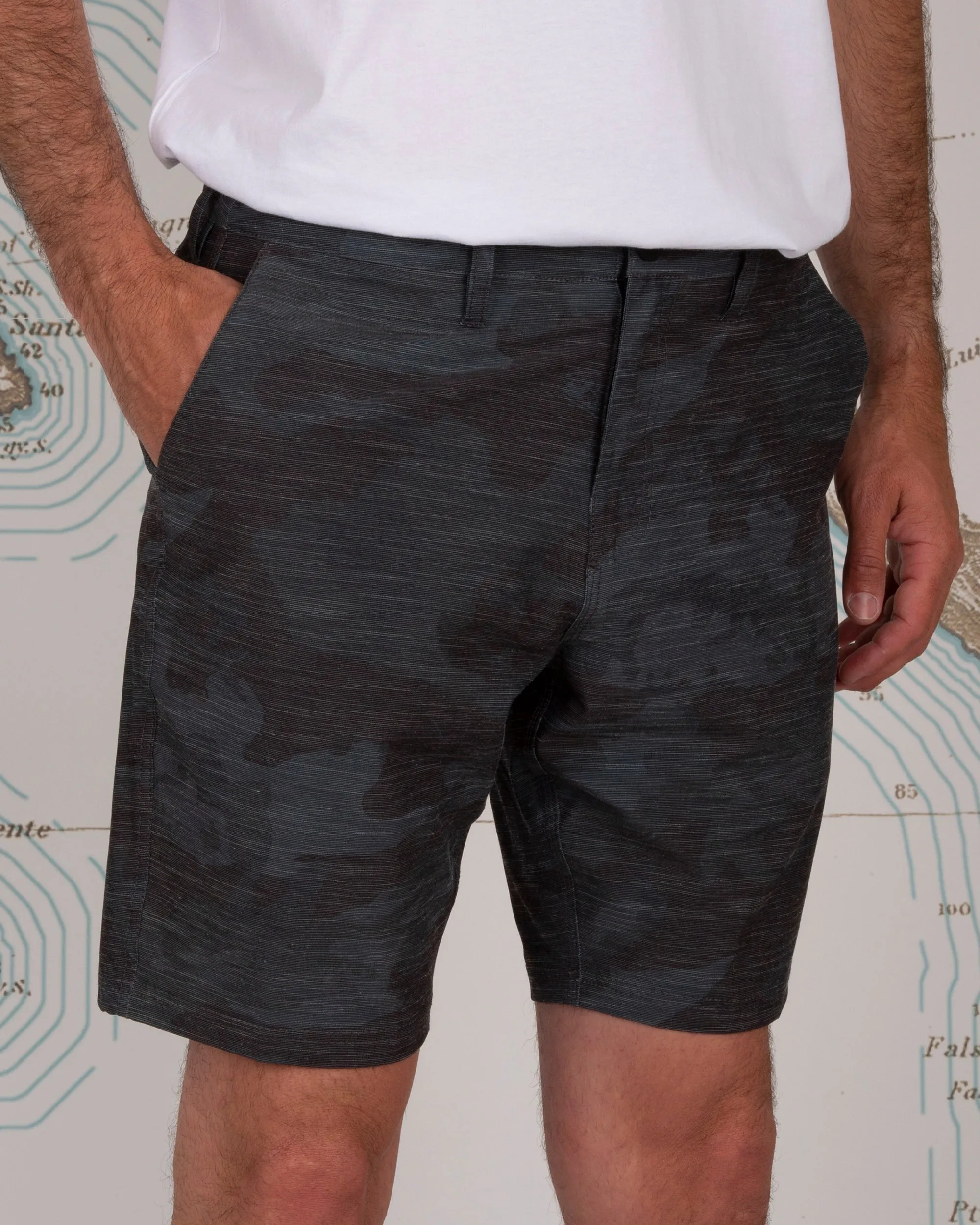 Drifter 19" Black Camo Hybrid Walkshort