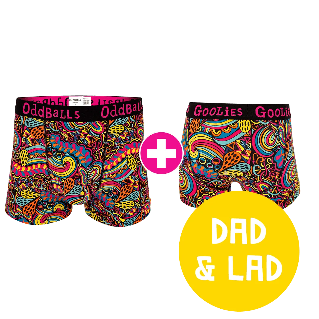 Enchanted Dad & Lad Bundle - Mens Boxer Shorts & Kids Boxer Shorts Bundle