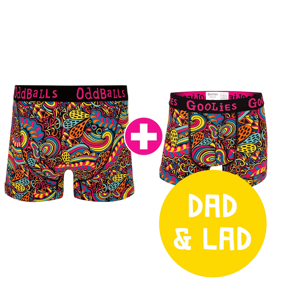 Enchanted Dad & Lad Bundle - Mens Boxer Shorts & Kids Boxer Shorts Bundle