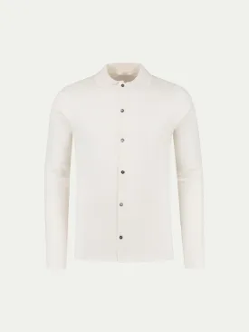 Extrafine Merino Knitted Shirt Ivory