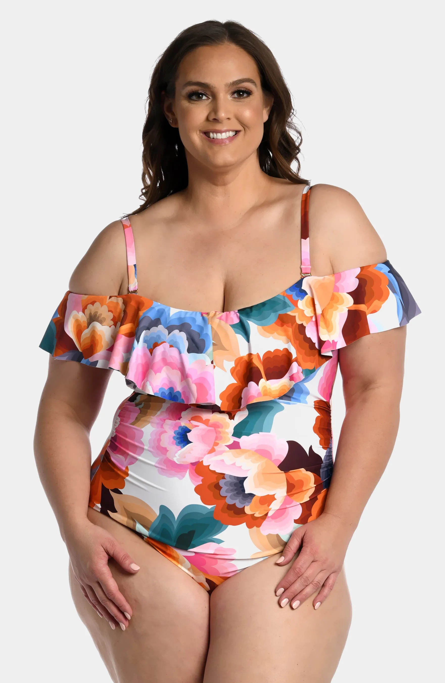 Floral Off The Shoulder One Piece