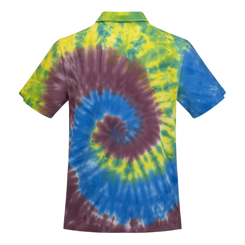 Grateful Dead | Cotton Polo | Tie Dye with Dancing Bear