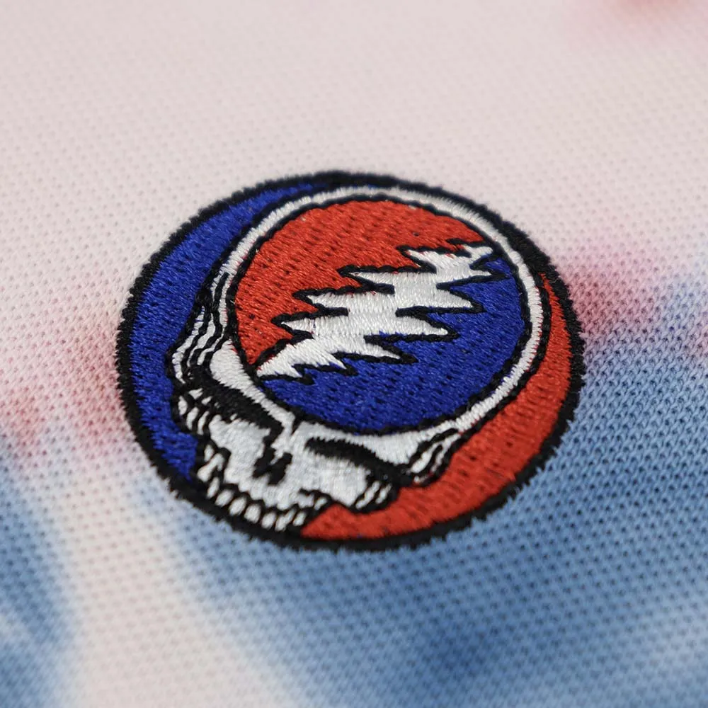 Grateful Dead | Pique Polo | Red White and Blue Stealie