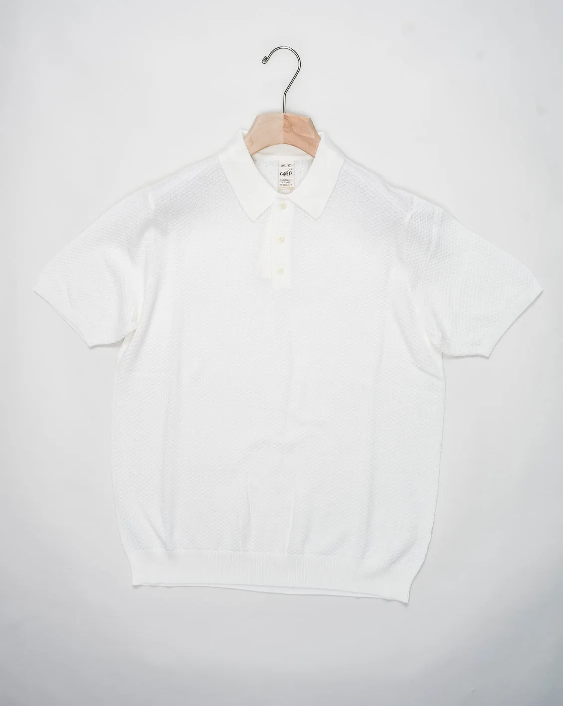 G.R.P. Firenze Cotton Polo Shirt / Ecru