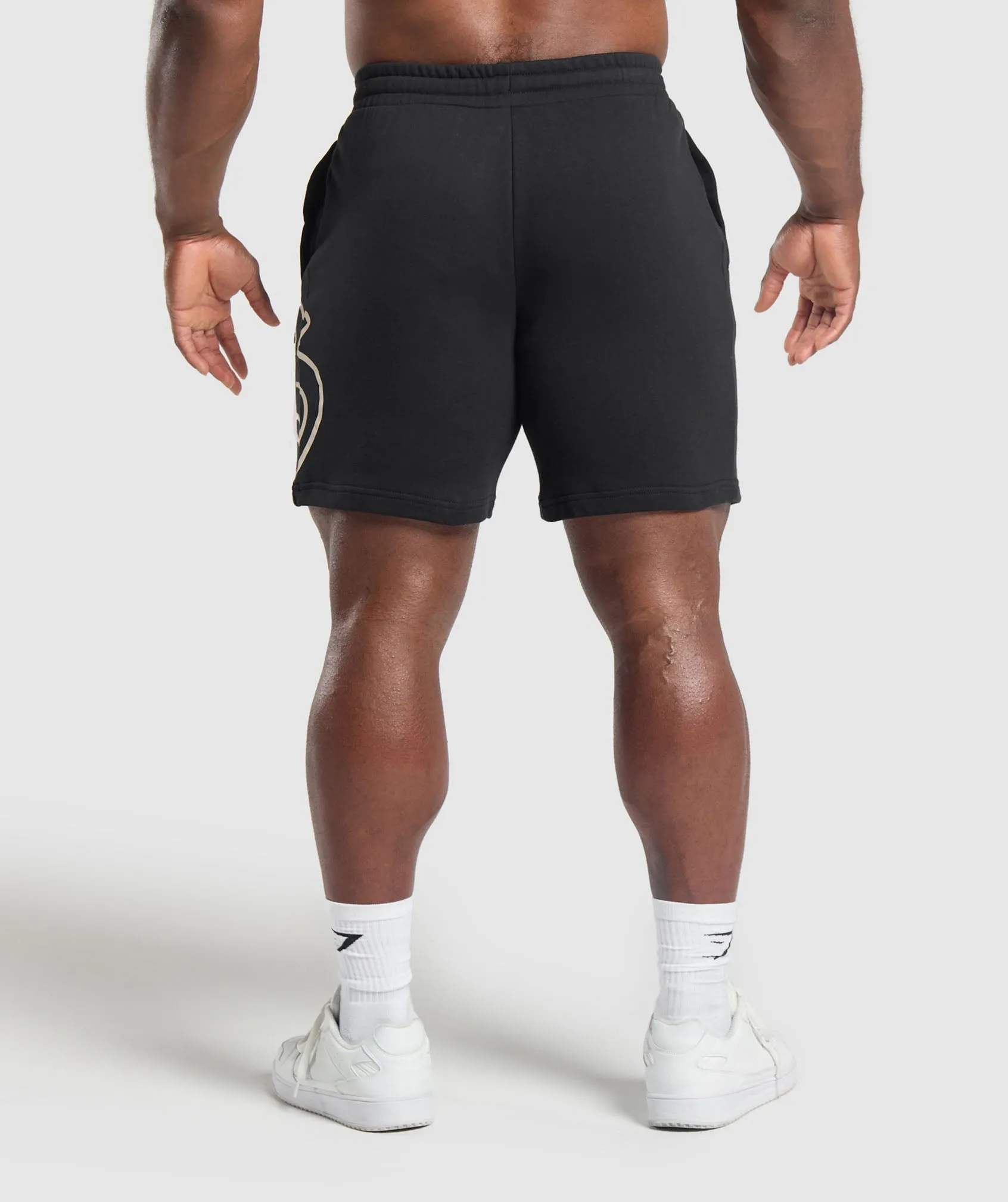 Gymshark British Lifting Goods Graphic Shorts - Black