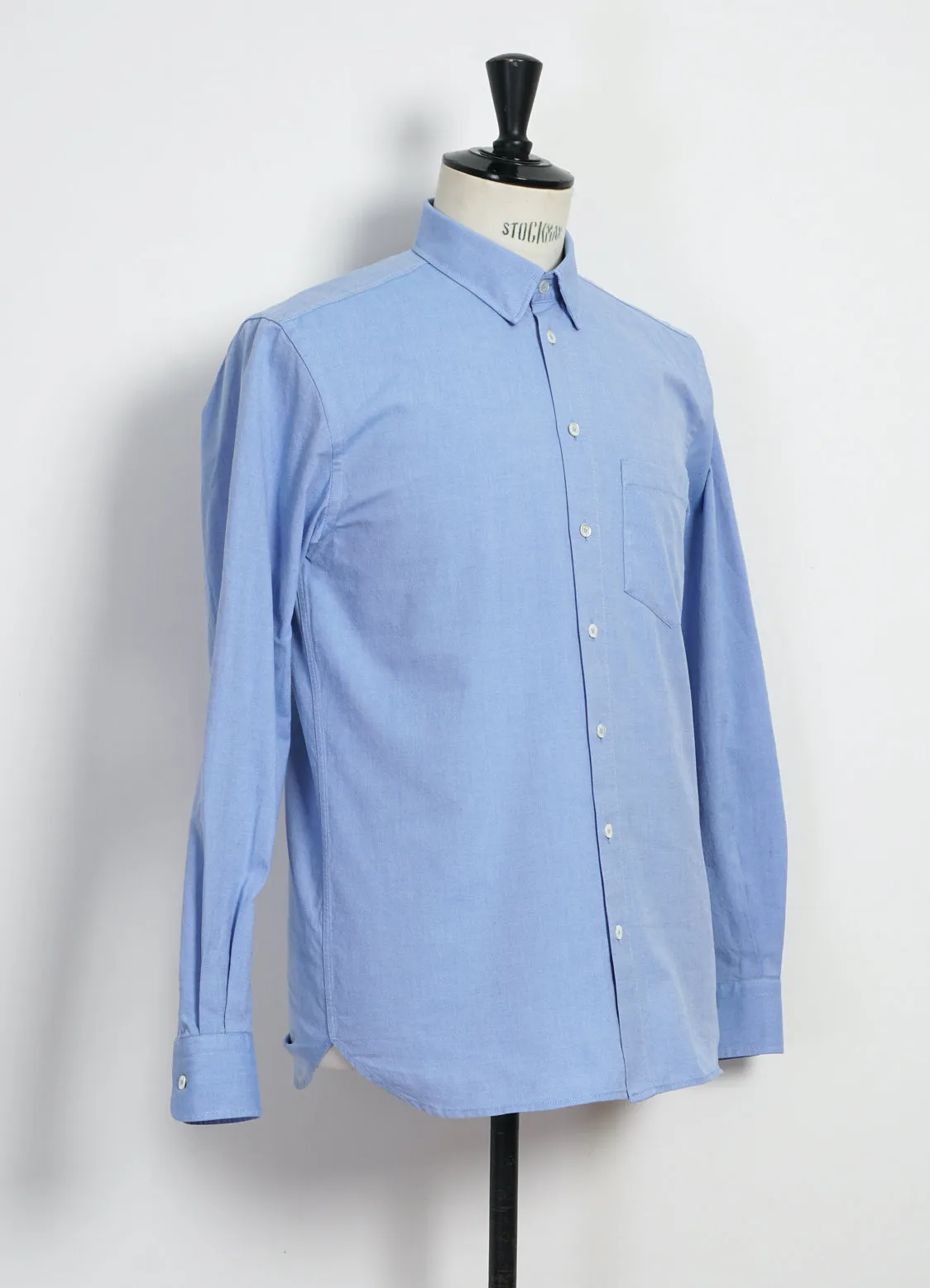 HAAKON | Hidden Button Down Shirt | Blue