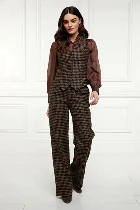 Hampton Waistcoat (Chocolate Houndstooth)