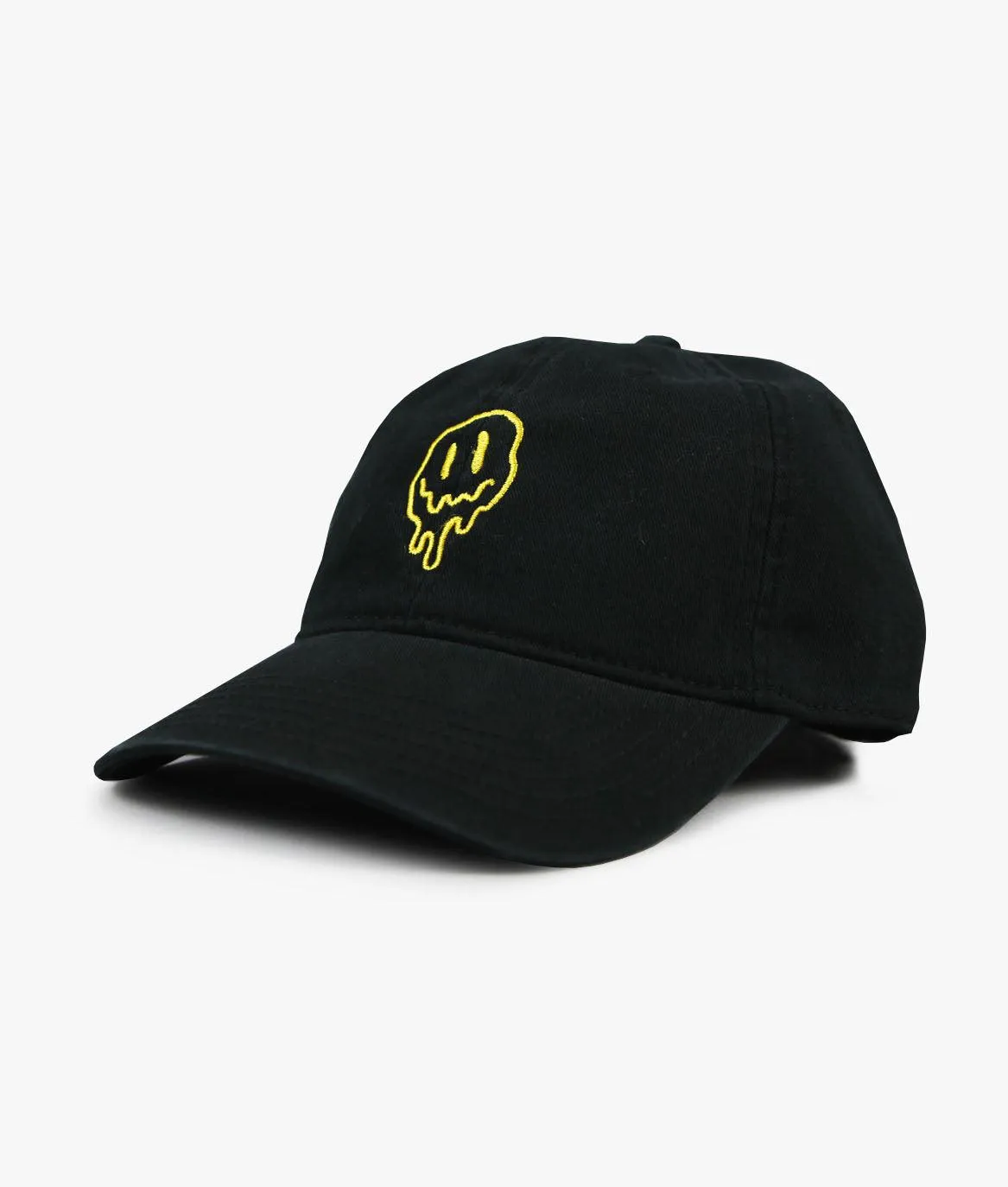 Happy Face Drip Embroidered Dad Hat