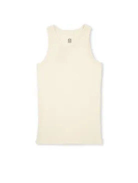 Hemen Biarritz Gari Cream Organic Cotton Vest