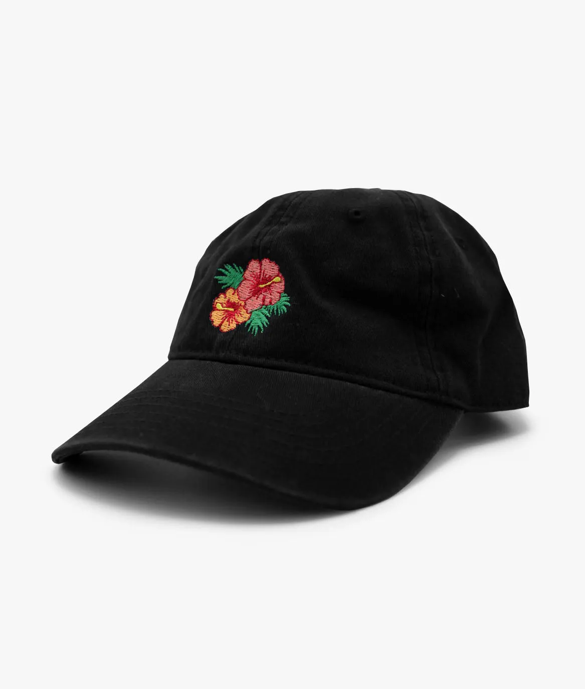 Hibiscus Embroidered Womens Dad Hat