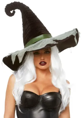 Hocus Pocus Velvet Ruched Witch Hat