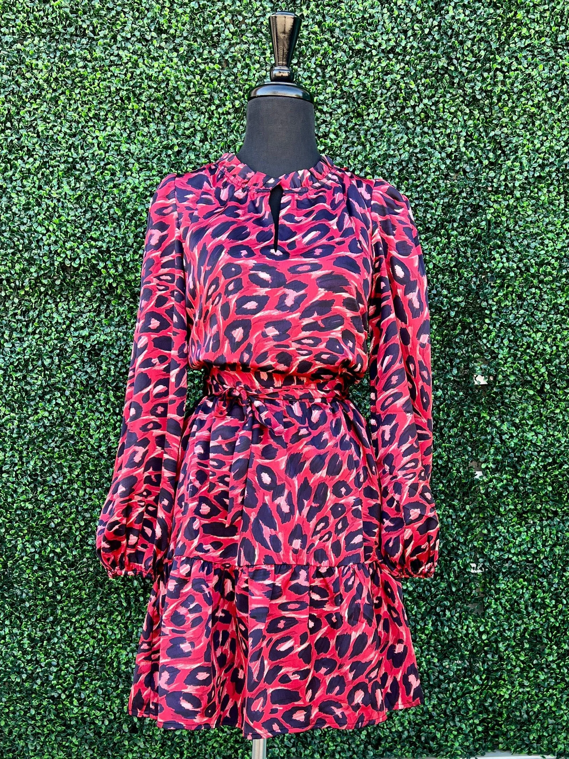 Holiday Leopard Dress