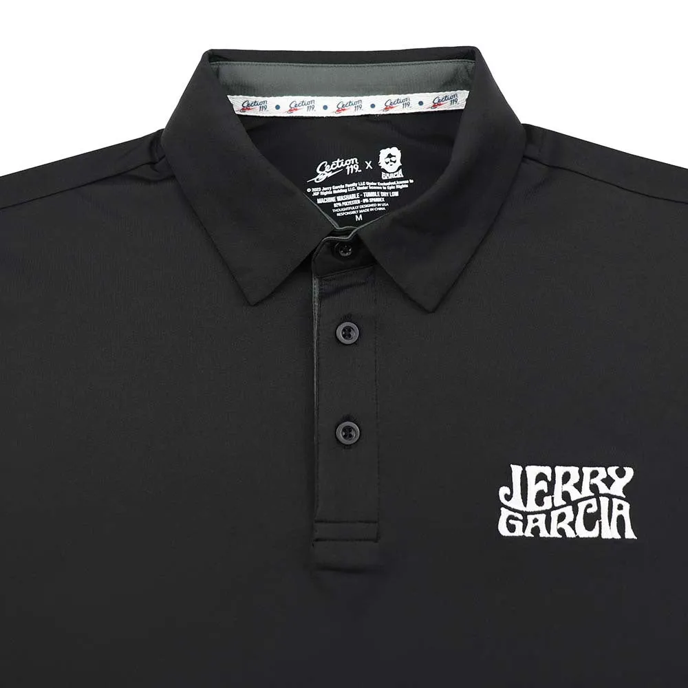 Jerry Garcia | Performance Polo | Black