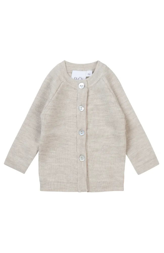 Kaya Cardigan Wool - Oat Melange