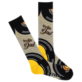 K.Bell Men's Rockin' Dad Crew Sock