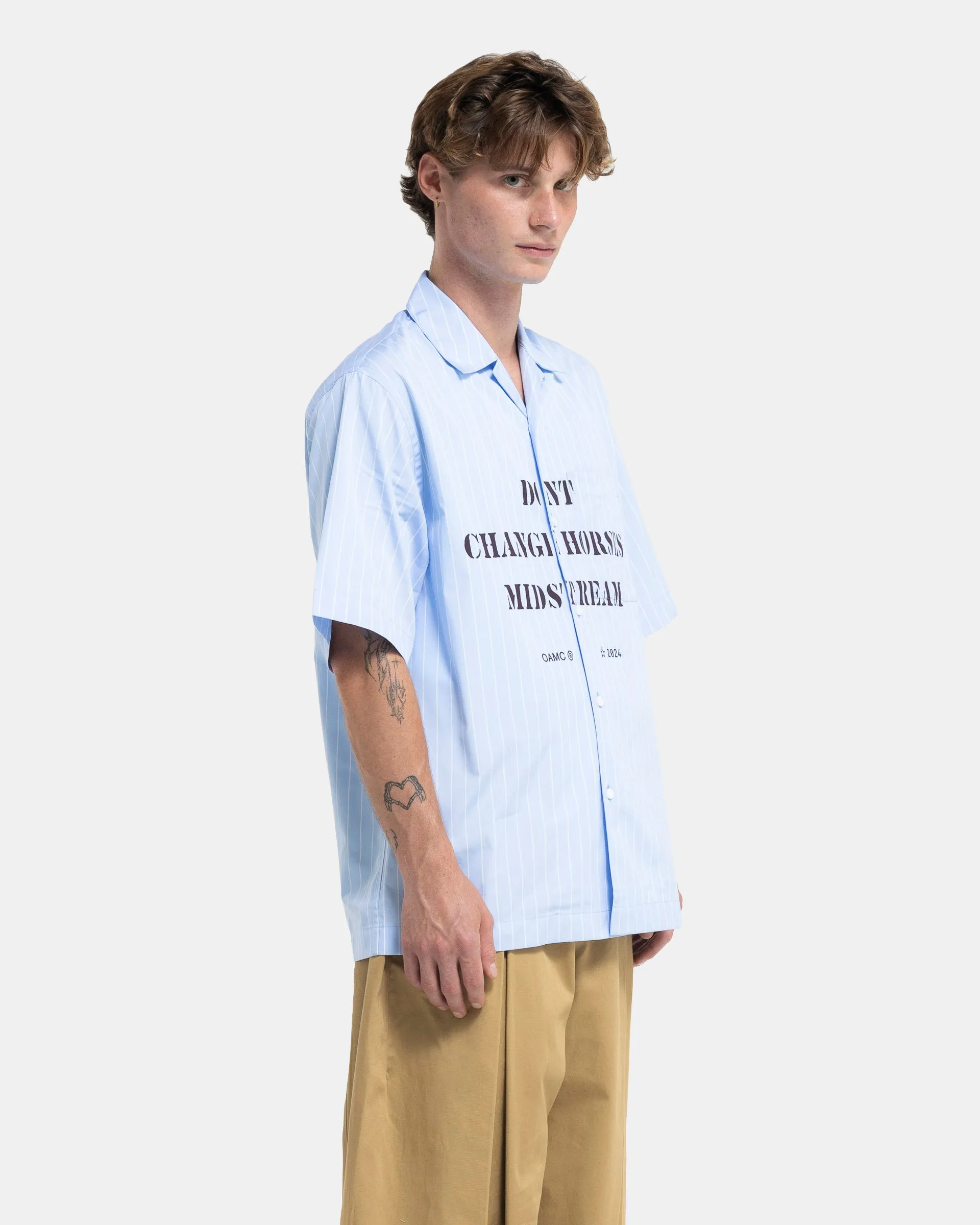 Kurt Shirt in Light Blue Stripe