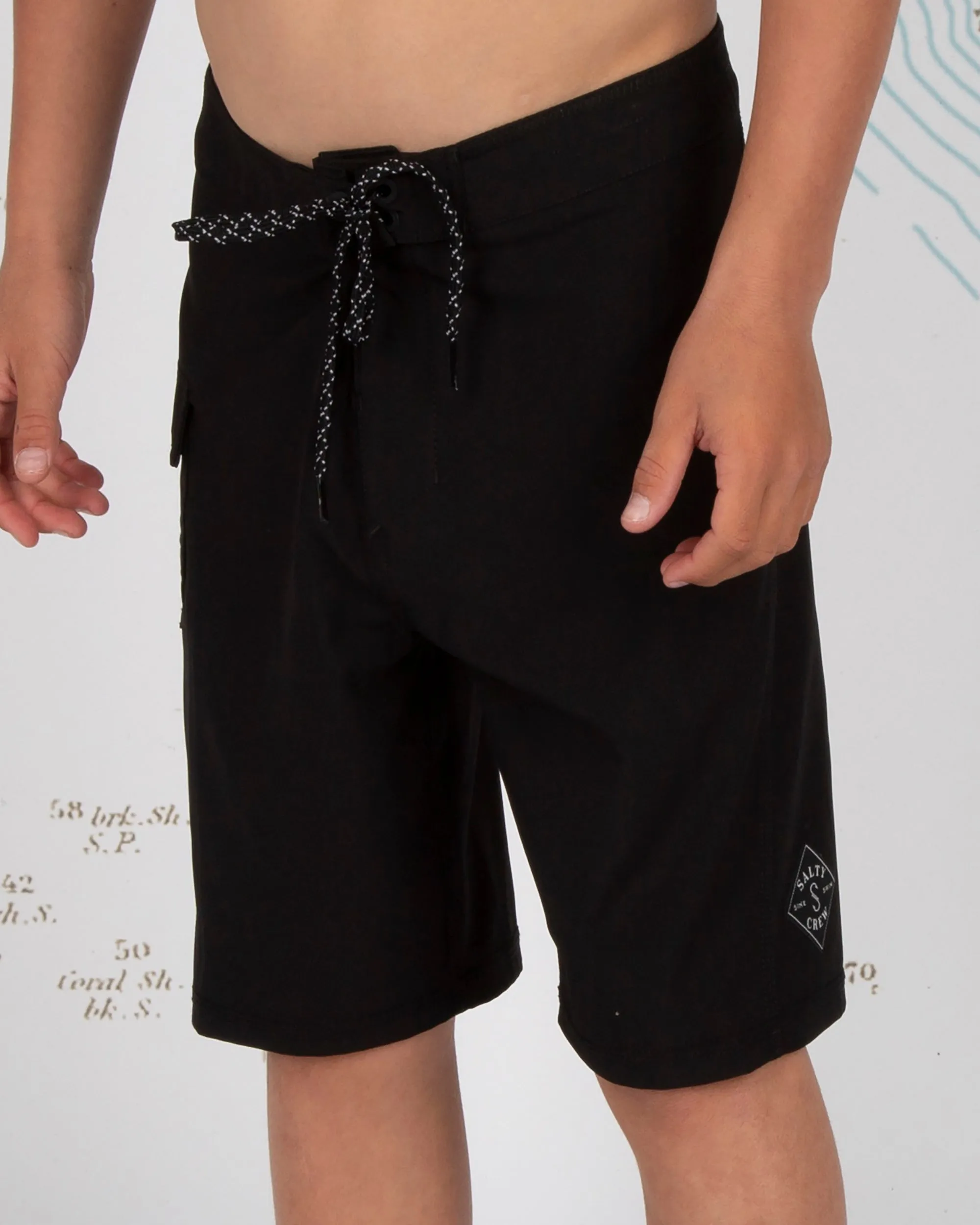 Lowtide Boys Black Boardshort